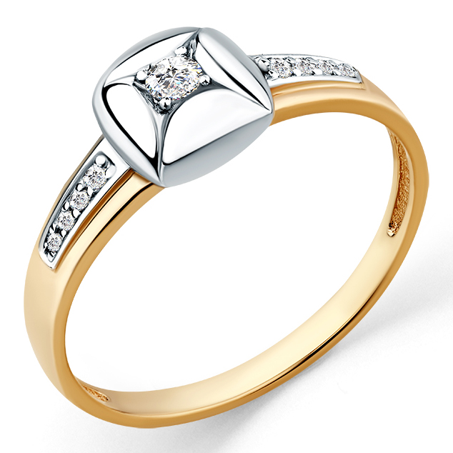 Кольцо, золото, бриллиант, 1-408460-00-00